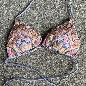 Agua bendita beaded lilac Lolita string bikini